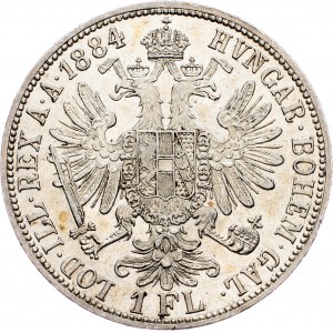 Franz Joseph I., 1 Gulden 1884, Vienna