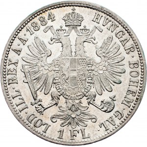 Franz Joseph I., 1 Gulden 1884, Vienna