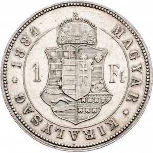 Franz Joseph I., 1 Forint 1884, KB, Kremnitz