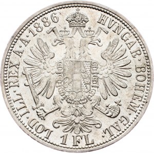 Franz Joseph I., 1 Gulden 1886, Vienna