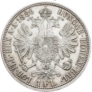 Franz Joseph I., 1 Gulden 1886, Vienna