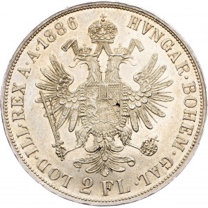 Franz Joseph I., 2 Gulden 1886, Vienna