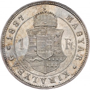 Franz Joseph I., 1 Forint 1887, KB, Kremnitz