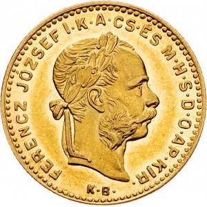 Franz Joseph I., 4 Forint 1887, KB, Kremnitz