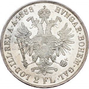 Franz Joseph I., 2 Gulden 1888, Vienna