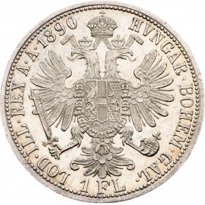 Franz Joseph I., 1 Gulden 1890, Vienna