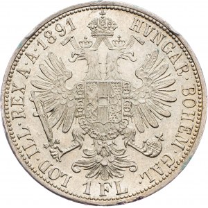 Franz Joseph I., 1 Gulden 1891, Vienna