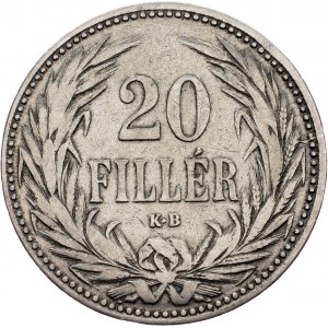 Franz Joseph I., 20 Fillér 1892, KB, Kremnitz