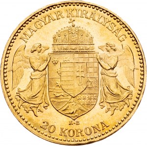 Franz Joseph I., 20 Korona 1898, KB, Kremnitz