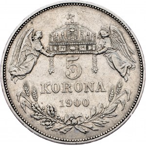 Franz Joseph I., 5 Korona 1900, KB, Kremnitz
