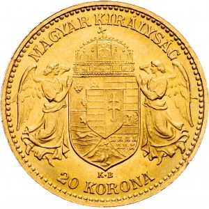 Franz Joseph I., 20 Korona 1905, KB, Kremnitz