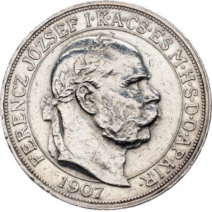 Franz Joseph I., 5 Krone 1907, KB, Kremnitz