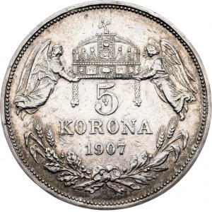Franz Joseph I., 5 Korona 1908, KB, Kremnitz