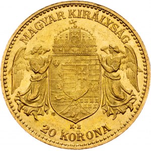 Franz Joseph I., 20 Korona 1909, KB, Kremnitz