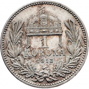 Franz Joseph I., 1 Korona 1913, KB, Kremnitz