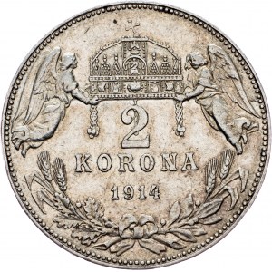 Franz Joseph I., 2 Korona 1914, KB, Kremnitz