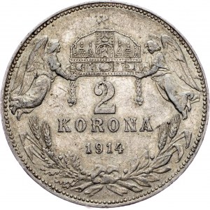 Franz Joseph I., 2 Korona 1914, KB, Kremnitz