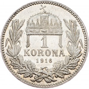 Franz Joseph I., 1 Korona 1916, KB, Kremnitz