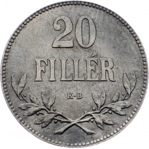 Charles I., 20 Fillér 1918, KB, Kremnitz