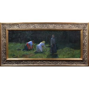 Antoni PIOTROWSKI (1853-1924), Women under the forest, 1891