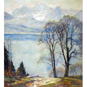 Otto PIPPEL (1878-1960), Blick auf den Walchensee in den bayerischen Alpen
