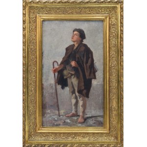 Malarz nieokreślony, XIX w., Mały żebrak, 1897