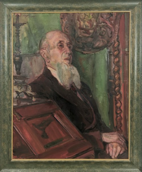 Kasper POCHWALSKI (1899-1971), Portret profesora Jana Wolskiego, 1954