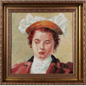 Painter unspecified, 20th century, Portrait of a girl