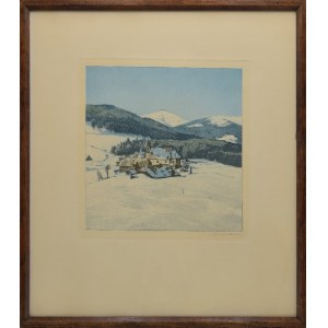 Friedrich IWAN (1889-1967), Um Sněžka und die verschneiten Wälder