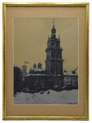 Odo DOBROWOLSKI (1883-1917), Lwów - cerkiew Wołoska i wieża Korniakta