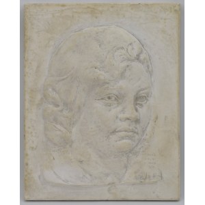 Jan ZAPOTOCZNY (1886-1959), Portrait of a woman - bas-relief