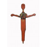 Processional cross, painted on both sides