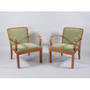 A pair of armchairs in art déco style