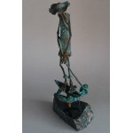 Paul Erazmus, Fischer (Bronze, Höhe 50,5 cm)