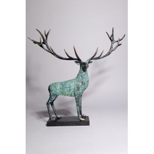 J. Z-Ch., Deer I (Bronze, height 50 cm)