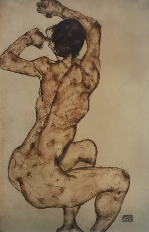 Egon Schiele (1890-1918), Akt - plecy