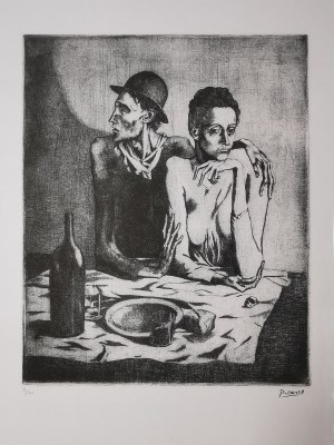 Pablo Picasso (1881-1973), Skromny posiłek, 1995