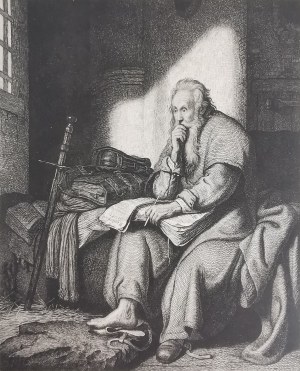Rembrandt, Święty Paweł w więzieniu, XIX w.