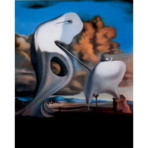 Salvador Dali (1904-1989), Architektoniczny Anioł Pański Milleta, 1981