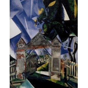 Marc Chagall (1887-1985), Brama cmentarza żydowskiego