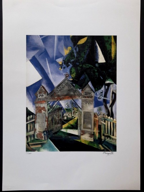 Marc Chagall (1887-1985), Brama cmentarza żydowskiego