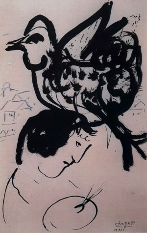 Marc Chagall (1887-1985), Malarz i kogut