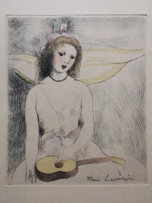 Marie Laurencin (1883-1956), Dziewczyna z gitarą, 1946