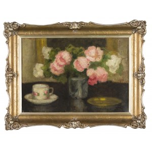 Alfons KARPIŃSKI, Roses in a Vase