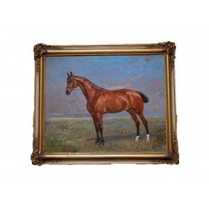Tadeusz Ajdukiewicz (1852- 1916), The baying racehorse