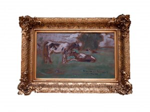 Wlastimil Hofman (1881-1970), Krowy na pastwisku (1907)
