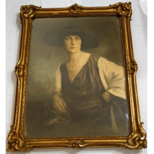 E. Schneidery, Half figure of a woman 1920