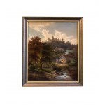 Julius SCHÖNROCK (1835 Danzig - 1878 Berlin), Zamek na wzgórzu