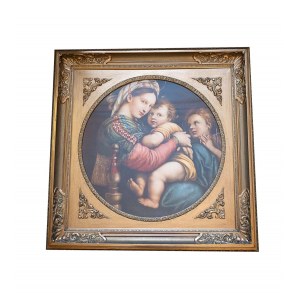 Autor nieznany, Madonna della seggiola wg. Rafaela