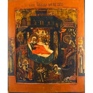 Autor nieznany, Narodziny Maryi ikona Rosja XIX wiek